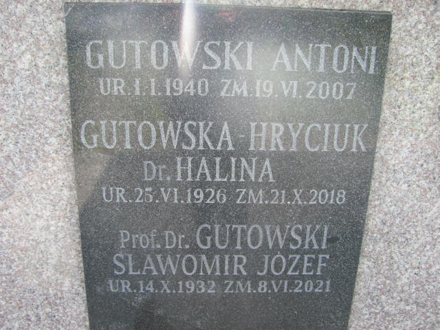 Sławomir Gutkowski 1932 Grajewo - Grobonet - Wyszukiwarka osób pochowanych