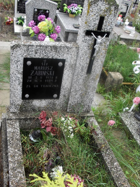 Mariusz Żabiński 1979 Grajewo - Grobonet - Wyszukiwarka osób pochowanych